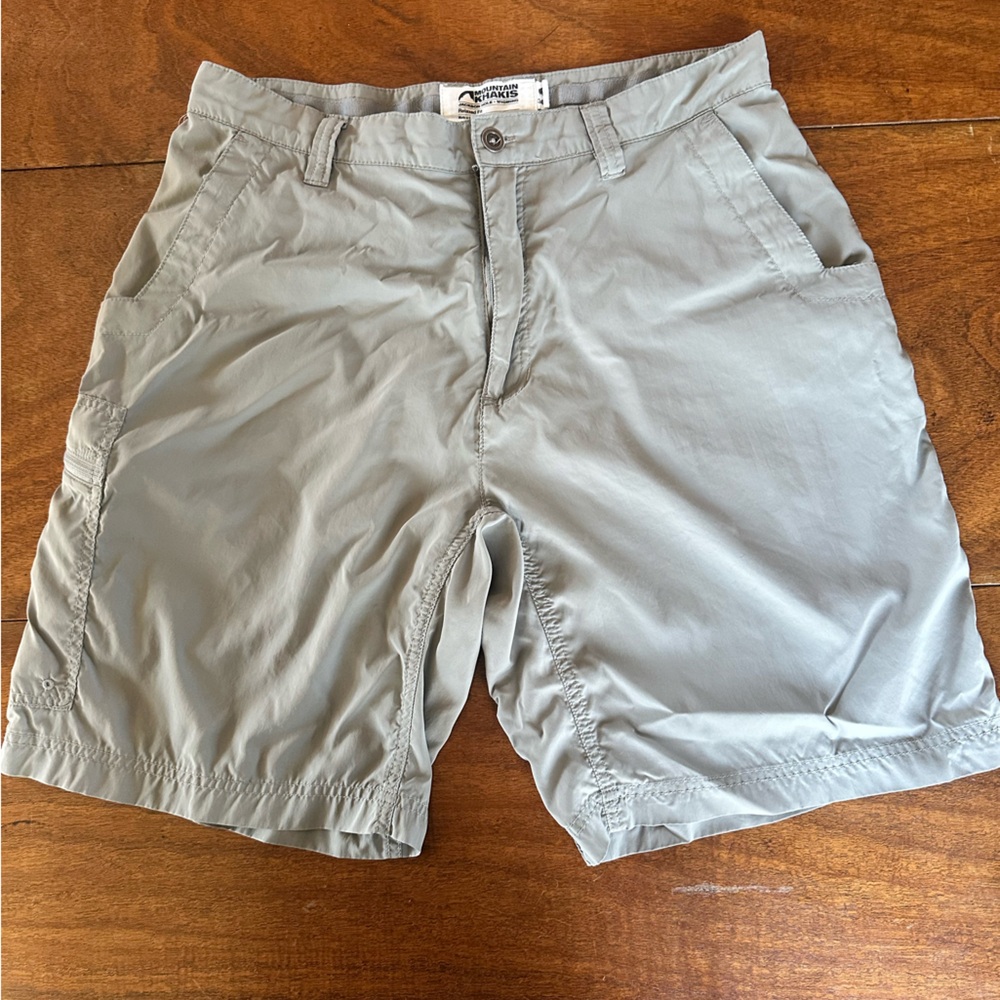 Mountain Khakis Men's Lightweight Gray/Stone Shorts Swim Shorts 34x9